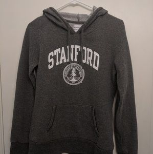 Women's Champion Grey Gray Stanford Hoodie